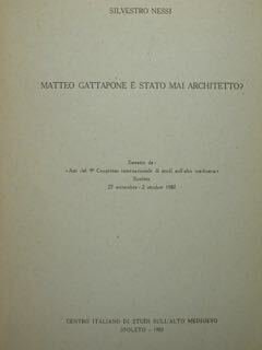 Matteo Gattapone e' stato mai architetto ? Estratto da ' …