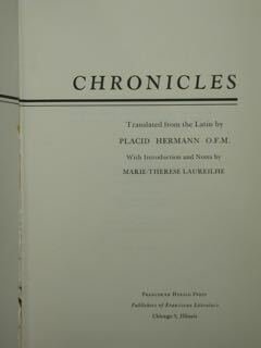 XIIIth Century Chronicles.