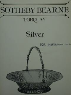 Sotheby Bearne - Torquay. Silver. Wednesday !st November 1978 at …