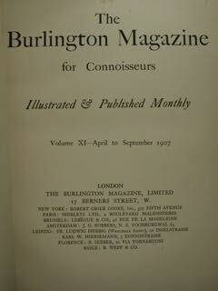 The Burlington Magazine for Connoisseurs. Illustrated & Published Monthly. Vol. …