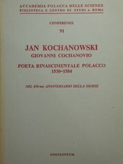 Jan Kochanowski. Giovanni Cochanovio. Poeta rinascimentale polacco 1530-1584. Nel 45a-mo …