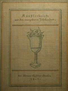 Kunstlerbriefe aus dem neunzehnten! (19) Jahrhundert.