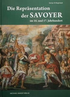 Die Reprasentation der Savoyer im 16. und 17. Jahrhundert.