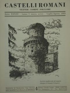 CASTELLI ROMANI. VICENDE - UOMINI - FOLKLORE. Anno XXXIII - … | Immagine principale