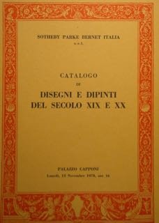 CATALOGO DI DISEGNI E DIPINTI DEL SECOLO XIX E XX. … | Immagine principale