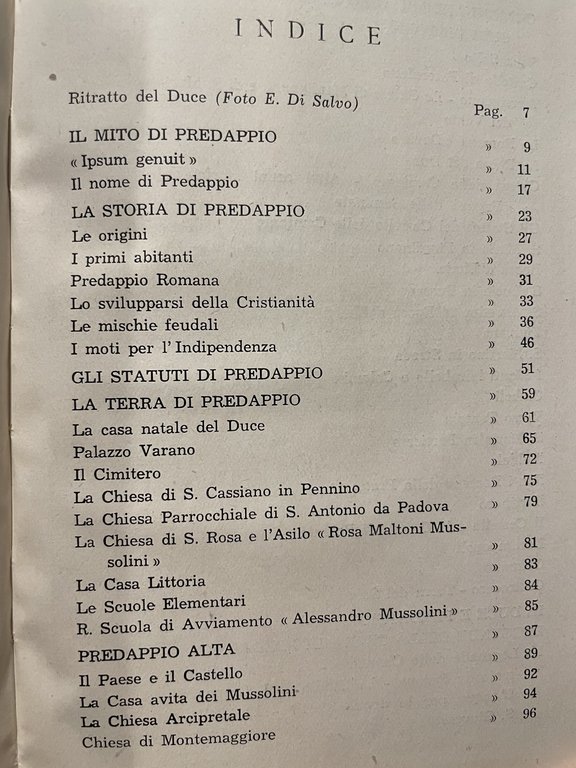 Predappio e dintorni. Ufficio propaganda. Predappio.