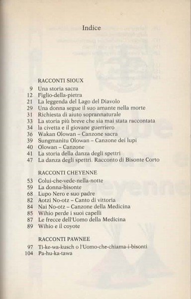 Fiabe Sioux e Cheyenne. A cura di Frederick Hetmann.