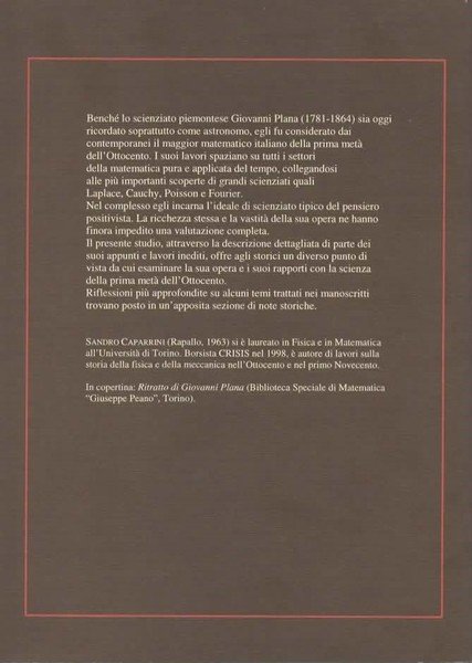 I manoscritti di Giovanni Plana dell'Accademia delle Scienze di Torino. …