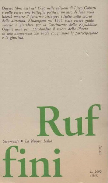 Diritti di libertà. Con introduzione e note di Piero Calamandrei.
