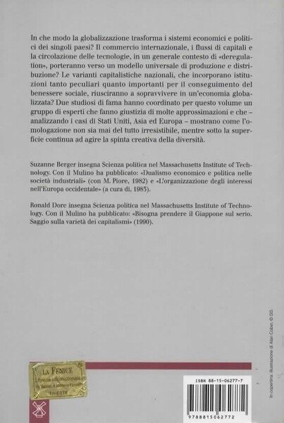 Differenze nazionali e capitalismo globale. A cura di Suzanne Berger …