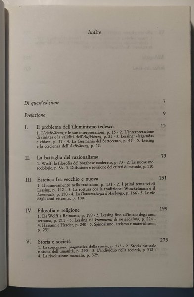 L'illuminismo in Germania. L'età di Lessing.