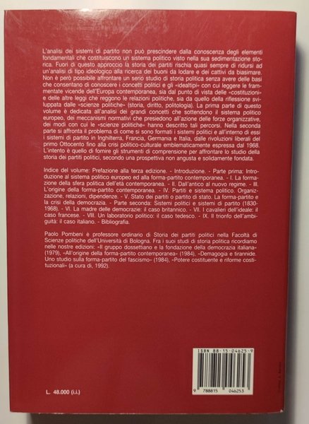 Partiti e sistemi politici nella storia contemporanea (1830-1968).