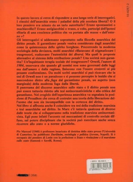 La libertà selvaggia. Stato e punizione nel pensiero libertario.