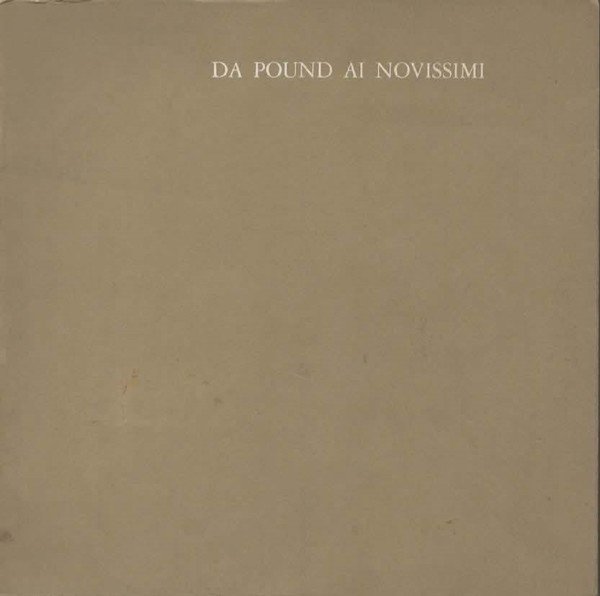 Da Pound ai Novissimi. Profilo per una antologia di poeti …