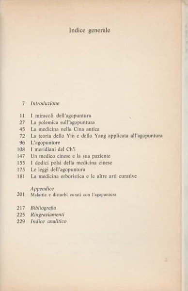 L'agopuntura.