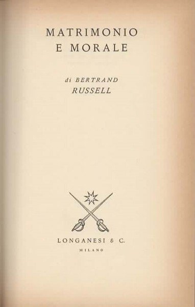 Matrimonio e morale.