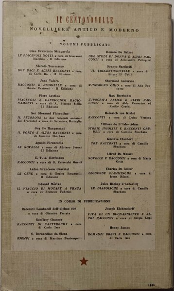 Le diaboliche. A cura di Camillo Sbarbaro.