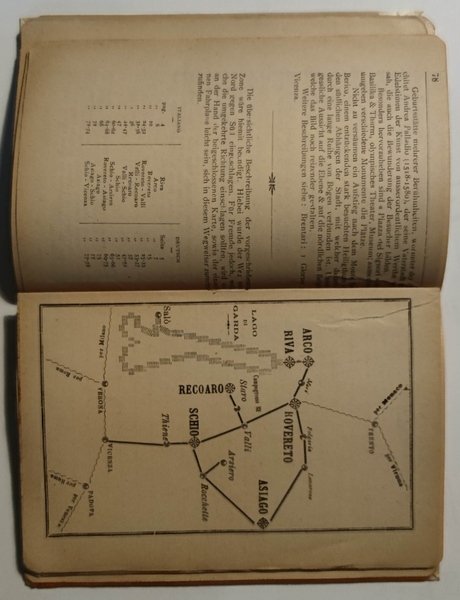 Escursioni nel Trentino Meridionale e nelle Prealpi Venete. Riva-Arco-Rovereto. Schio-Recoaro-Asiago-Vicenza.