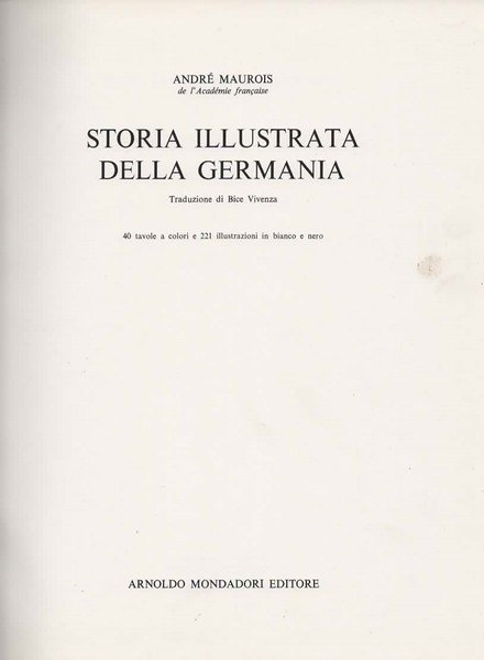 Storia illustrata della Germania.
