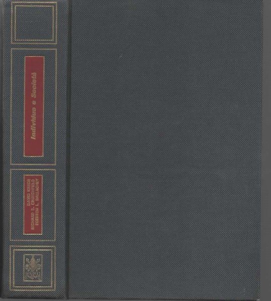 Individuo e Società. Manuale di psicologia sociale. Edizione italiana a …