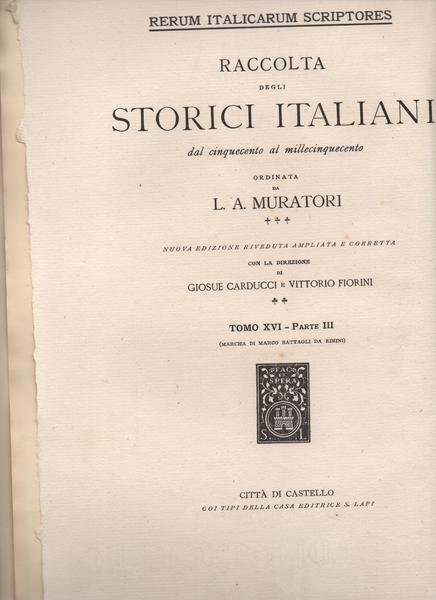 Marcha di Marco Battagli da Rimini [ AA. 1212 - …