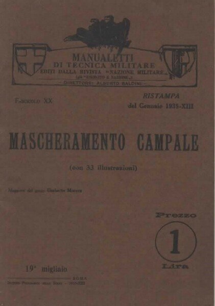 Manualetti di Tecnica Militare editi della rivista "Esercito e Nazione". …