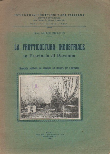 LA FRUTTICOLTURA INDUSTRIALE IN PROVINCIA DI RAVENNA. Monografia pubblicata col …