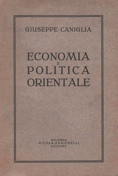 Economia e Politica Orientale.