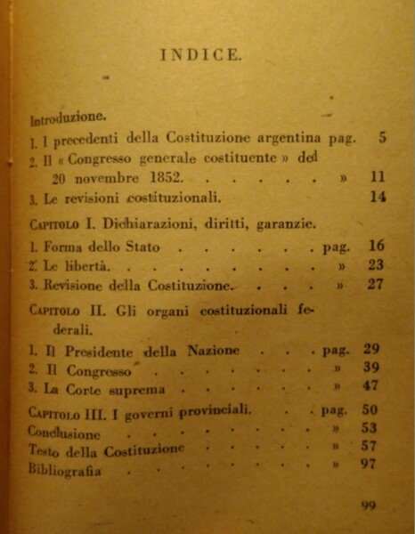 La costituzione della Repubblica Argentina. A cura di Massimo Annesi.