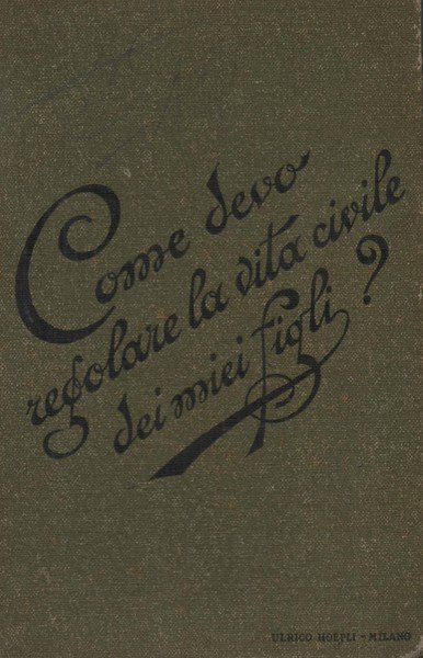 Come devo regolare la vita civile dei miei figli?