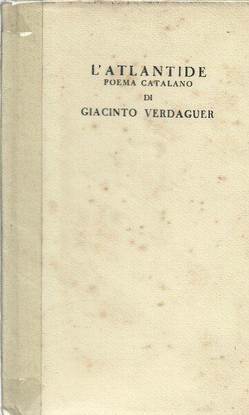 L'Atlantide. Poema catalano.