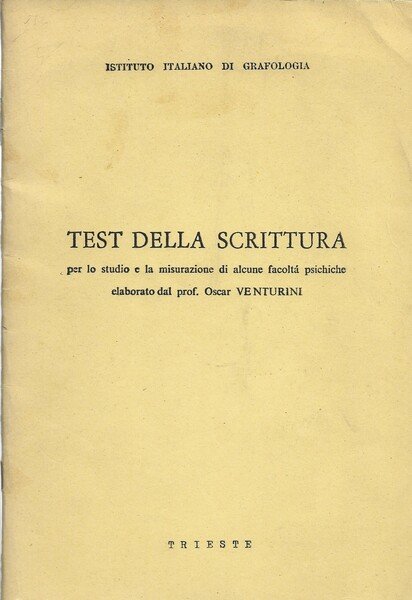 Test della scrittura per lo studio e la misurazione di …