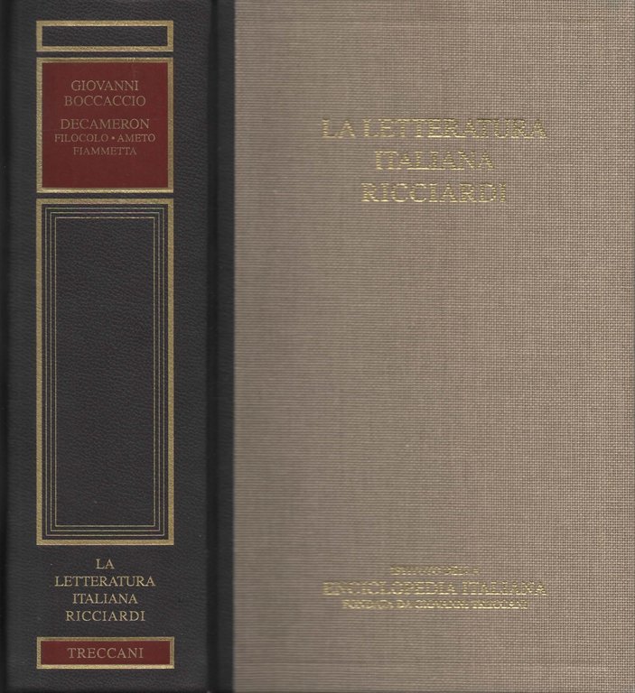 Decameron. Filocolo. Ameto. Fiammetta. A cura di Enrico Bianchi, Carlo Salinari, Natalino Sapegno.