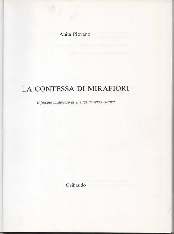 La contessa di Mirafiori. Il fascino misterioso di una regina … | Immagine Gallery 3