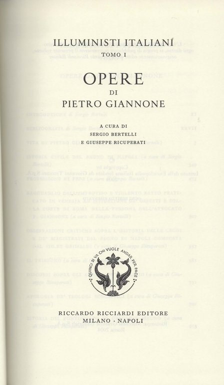 Opere. A cura di Sergio Bertelli e Giuseppe Ricuperati.
