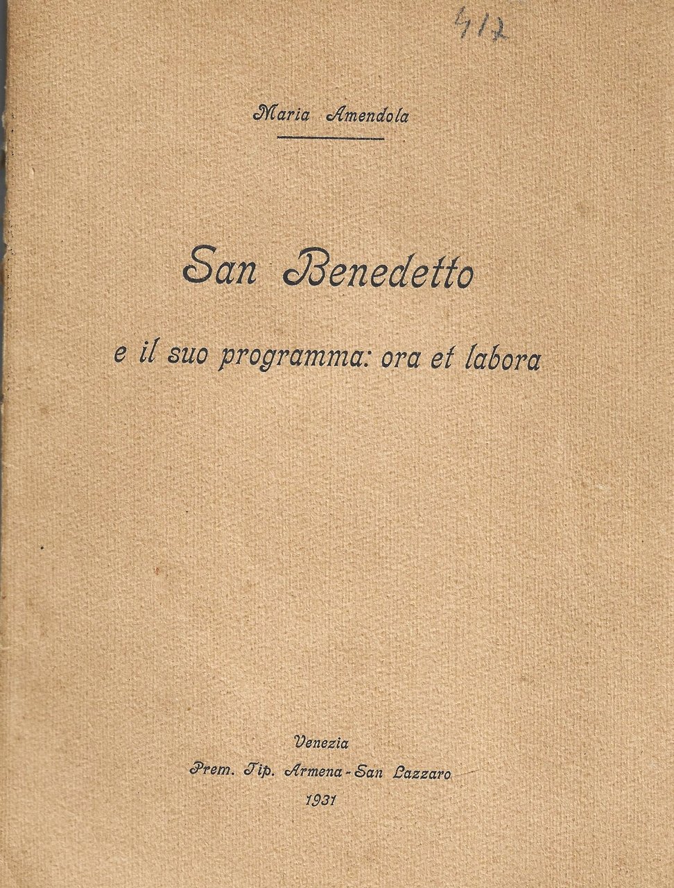San Bendetto e il suo programma Ora et Labora.