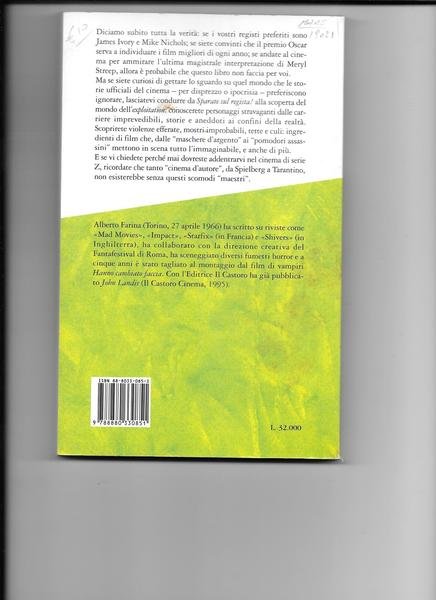 Sparate sul regista. Personaggi e storie del cinema di exploitation.