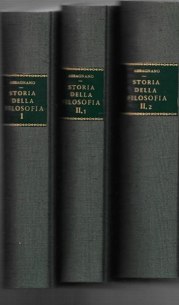 Storia della filosofia. 2 volumi in 3 tomi.