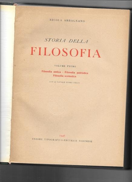 Storia della filosofia. 2 volumi in 3 tomi.