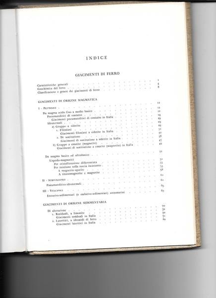 Giacimenti minerari. vol. II: giacimenti di Fe, Mn, Cr, Co, …