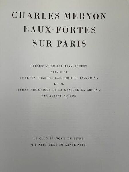Eaux-fortes sur Paris