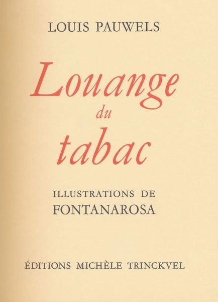 Louange du tabac