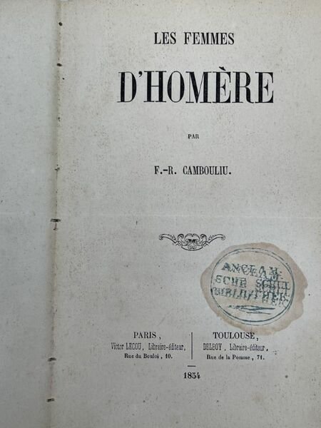 Les femmes d'Homere