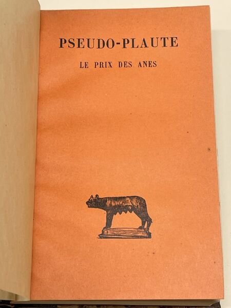 LE PRIX DES ANES (ASINARIA)