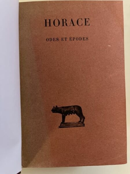 Odes et épodes. Tome 1, 2 et 3