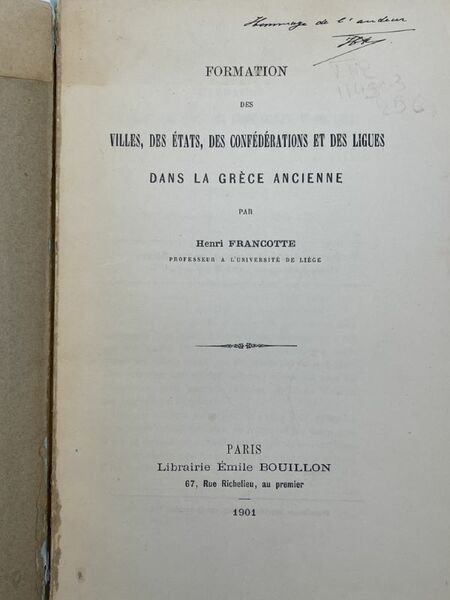 Formation des villes, des états, des confédérations et des ligues …