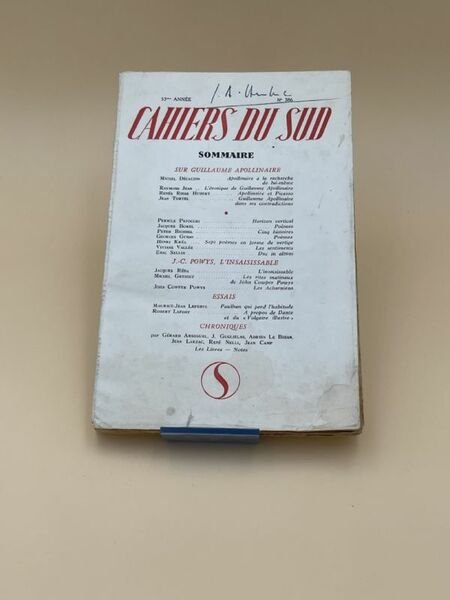 Cahiers du sud n°386