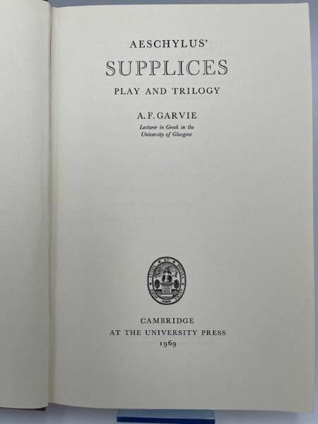 SUPPLICES. PLAY AND TRILOGY.