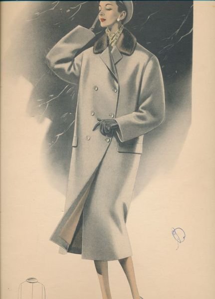 Elégance de Vienne. 32. Costumes - manteaux classiques. Hiver 1959