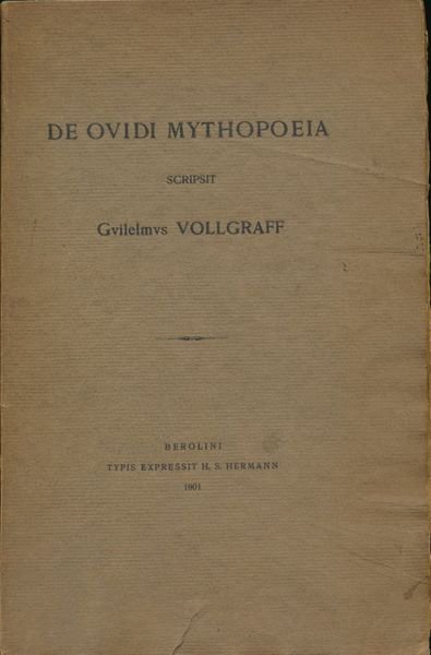De Ovidi Mythopoeia